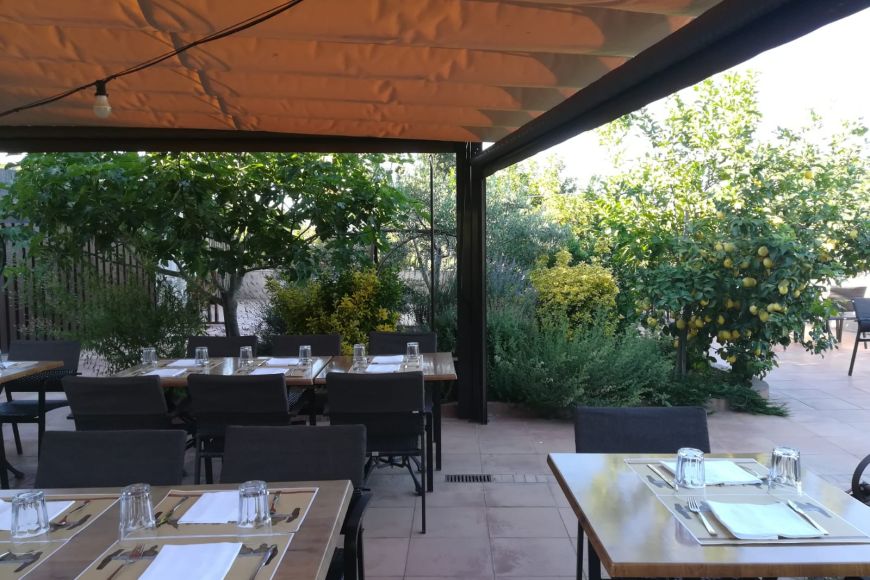 Terrasse du restaurant La Roca